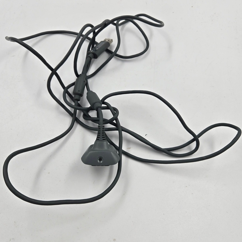 Microsoft Xbox 360 Play & Charge Kit USB Charging Cable Grey OEM Genuine